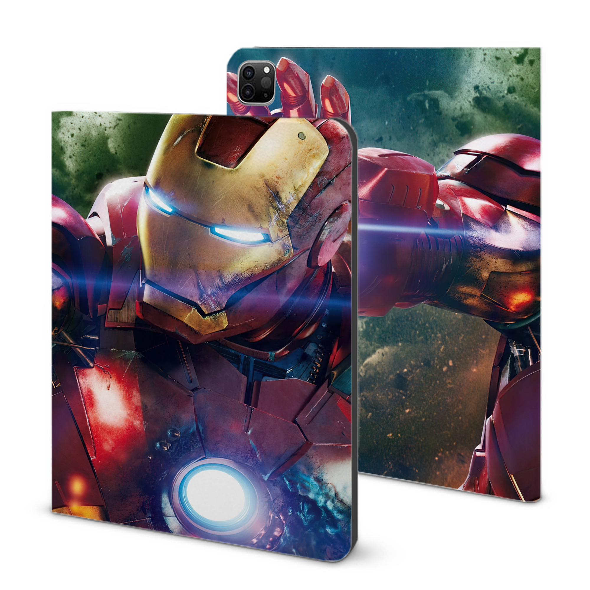 （画像用） アベンジャーズ The Avengers IPad ケース ブック型 PUレザー TPU 耐衝撃 軽量 薄型 ペン収納なし 全面保護 IPad 各モデル対応